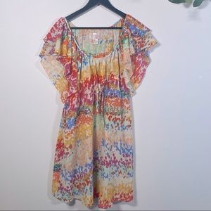 6 H&M the garden collection women’s sleeveless flounce sleeves pockets dress